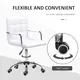 Vinsetto Office Chair, Makeup Vanity Chair, Mid Back Computer Chair, PU Leather, White, 5 for sale Buy Vinsetto Office Chair, Makeup Vanity Chair, Mid Back Computer Chair, PU Leather, White, 5 from Furnituretta