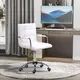 Vinsetto Office Chair, Makeup Vanity Chair, Mid Back Computer Chair, PU Leather, White, 2 for sale Buy Vinsetto Office Chair, Makeup Vanity Chair, Mid Back Computer Chair, PU Leather, White, 2 from Furnituretta