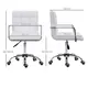 Vinsetto Office Chair, Makeup Vanity Chair, Mid Back Computer Chair, PU Leather, White, 3 for sale Buy Vinsetto Office Chair, Makeup Vanity Chair, Mid Back Computer Chair, PU Leather, White, 3 from Furnituretta