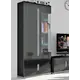 Dunbar 1 Glass Door Display Cabinet Black High Gloss and Grey, Colour: Black for sale Buy Dunbar 1 Glass Door Display Cabinet Black High Gloss and Grey, Colour: Black from Furnituretta
