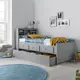 Veera Grey Guest Bed Single, Colour: Grey, Size: Single (3ft), Width: 101.5, 6 for sale Buy Veera Grey Guest Bed Single, Colour: Grey, Size: Single (3ft), Width: 101.5, 6 from Furnituretta
