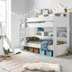 Oliver White Storage Bunk Bed Single, Colour: White, Size: Single (3ft), Width: 125.1, 5 for sale Buy Oliver White Storage Bunk Bed Single, Colour: White, Size: Single (3ft), Width: 125.1, 5 from Furnituretta