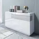 Silke 43 Sideboard Cabinet White Gloss / Concrete Grey, Colour: White Gloss / Concrete Grey, Width: 150 for sale Buy Silke 43 Sideboard Cabinet White Gloss / Concrete Grey, Colour: White Gloss / Concrete Grey, Width: 150 from Furnituretta